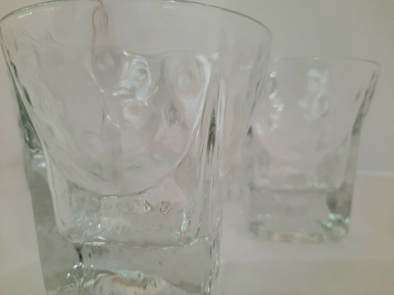 Libbey Vintage St. Regis Glasses 6 Thick Glacial Textured Highball Barware