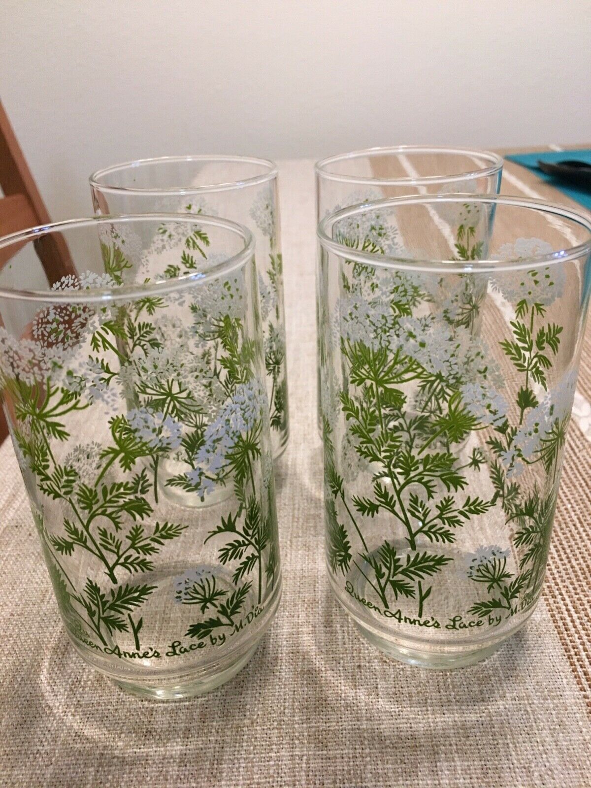 Libbey Glasses, Queen Anne's Lace By M Dia, Set Of 4, Pre-owned