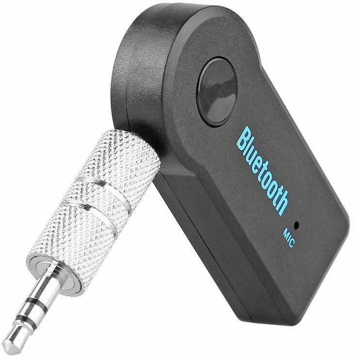 Wireless Bluetooth Receiver 3.5mm Aux Audio Stereo Music Hands Free Car Adapter